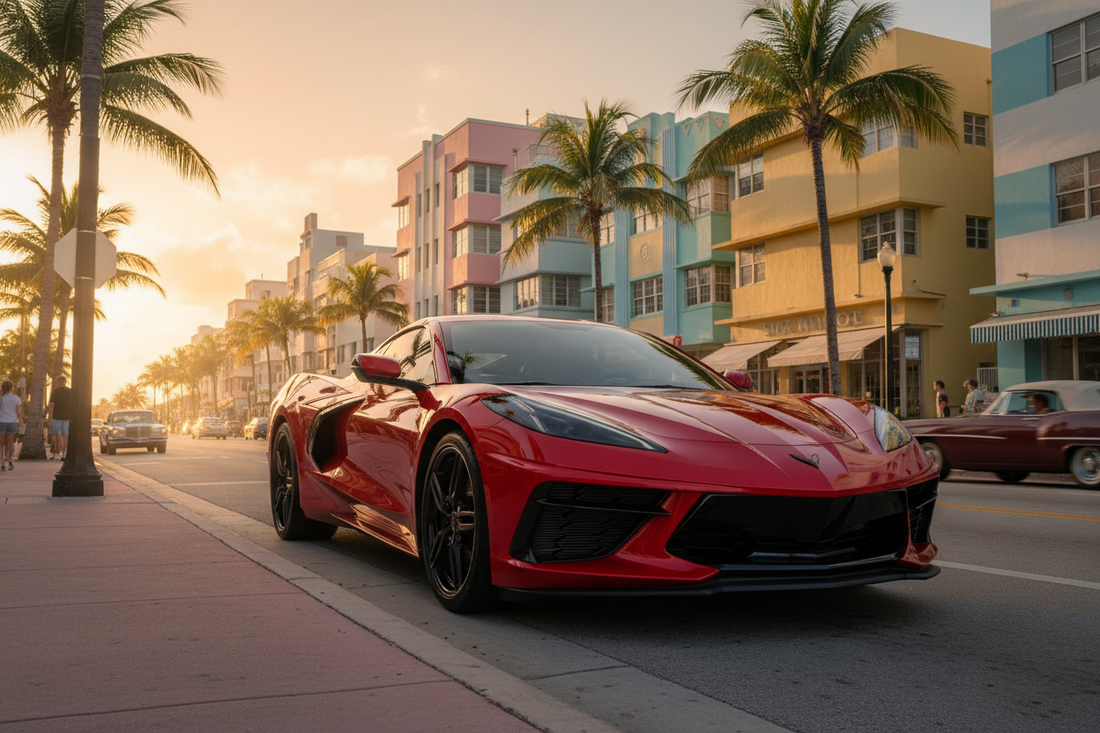 Corvette Rental Tampa 2026 | C8 & Z06 from $399/Day
