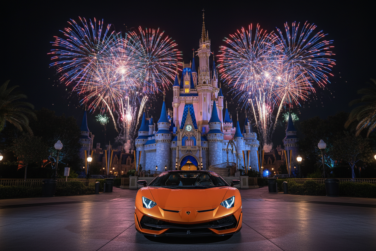 Exotic Car Rental at Disney Orlando: Delivery to All Resorts
