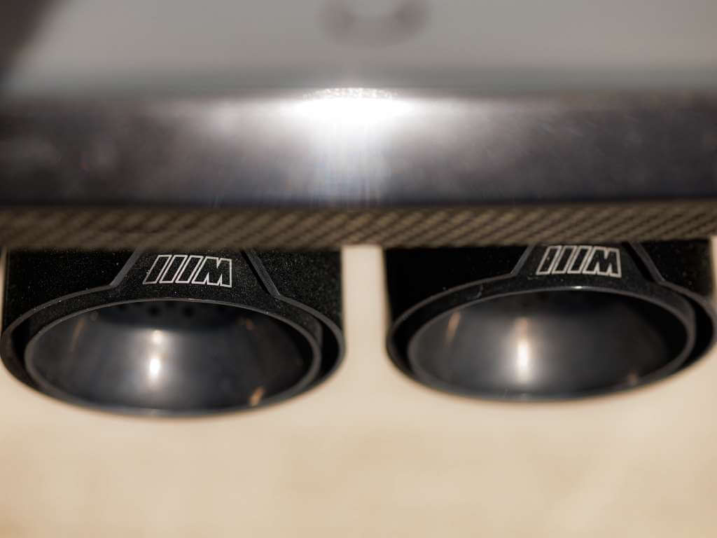 2026 BMW M3 Competition exhaust tips showcasing performance design and engineering excellence.