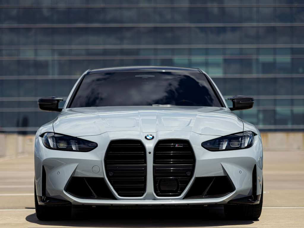 2026 BMW M3 Competition front view showcasing its impressive design and luxury features.