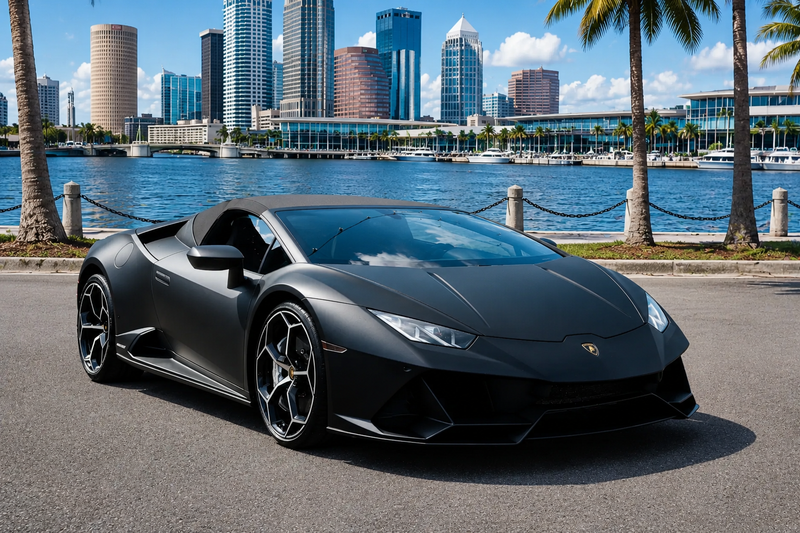 2022 Lamborghini Huracán EVO Spyder — Matte Black rental San Antonio