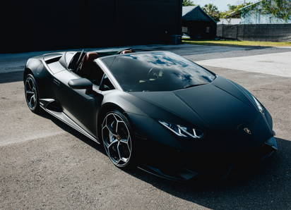 2022 Lamborghini Huracán EVO Spyder — Matte Black rental San Antonio