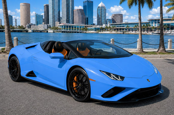 2022 Lamborghini Huracán EVO Spyder — Blu Cepheus